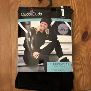 Cuddl Duds Fleecewear Leggings, black, XL